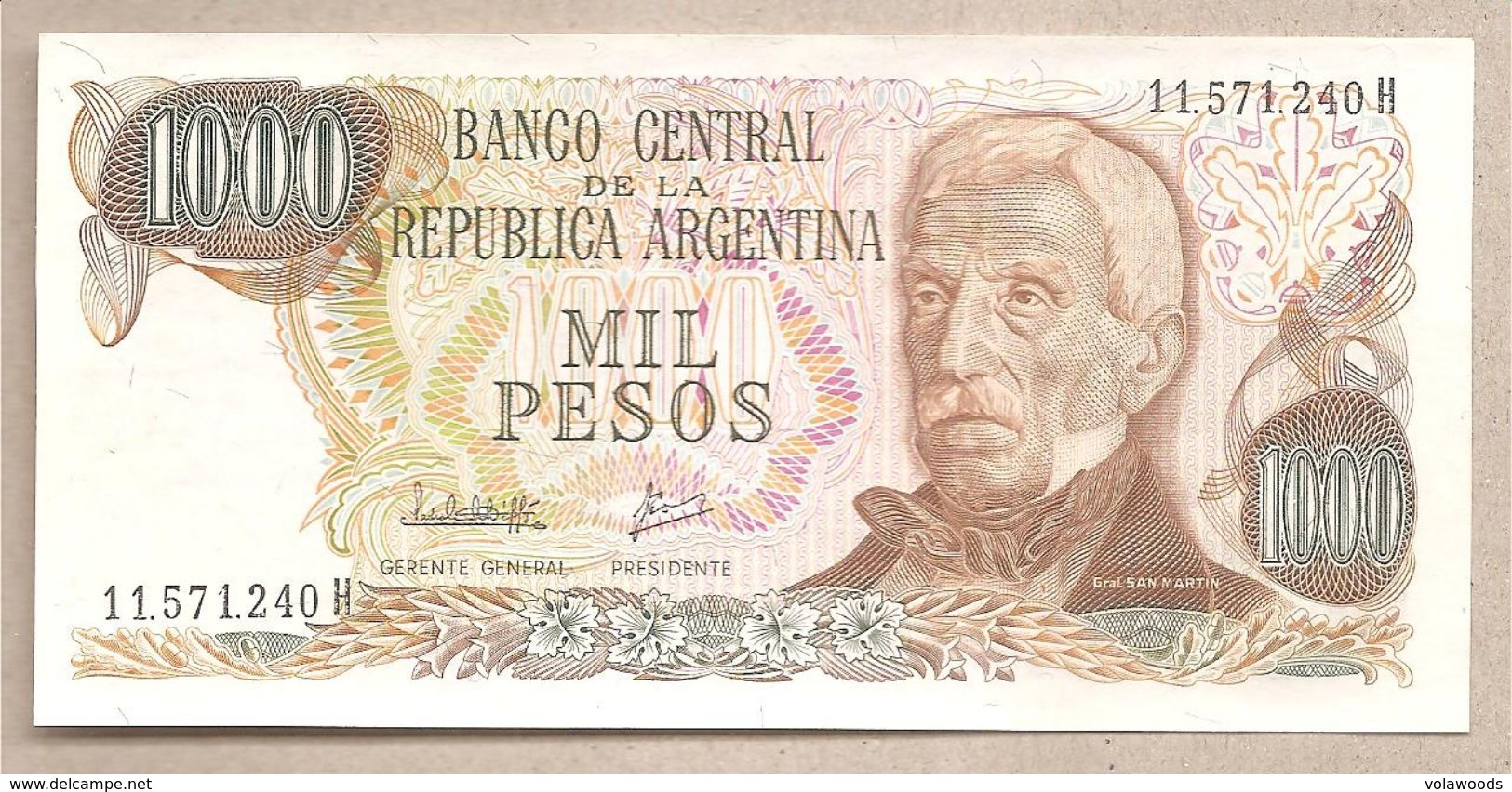 Argentina - Banconota Non Circolata FdS Da 1000 Pesos P-304c.2 - 1981 - Argentina