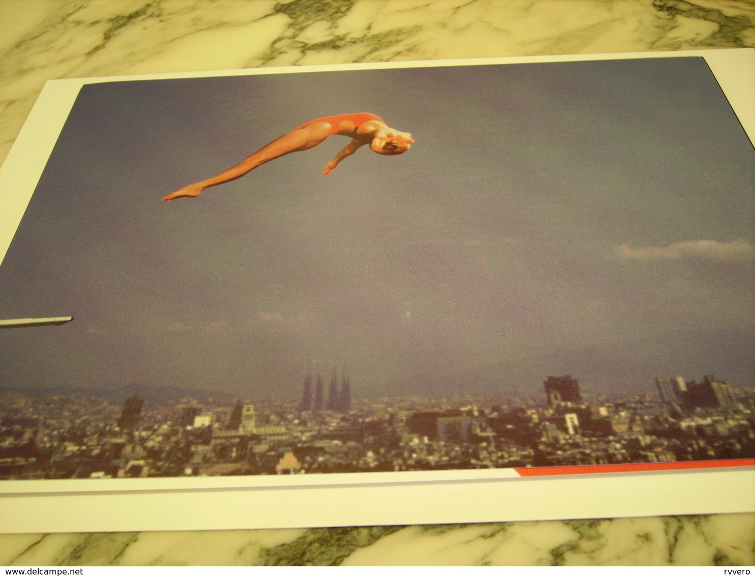 PHOTO PLONGEUSE TRACEY MILES  JO DE BARCELONE 1992 - Swimming