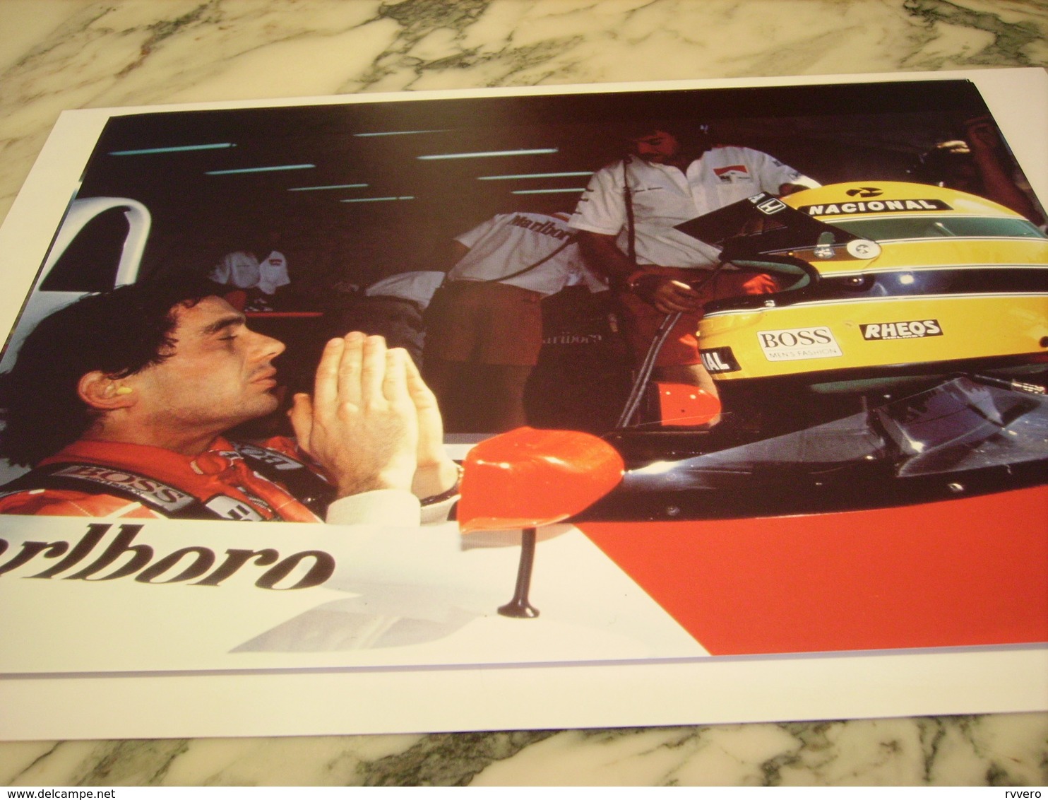 PHOTOGRAPHIE AYRTON SENNA CIRCUIT MAGNY COUR 1991 - Automobile - F1