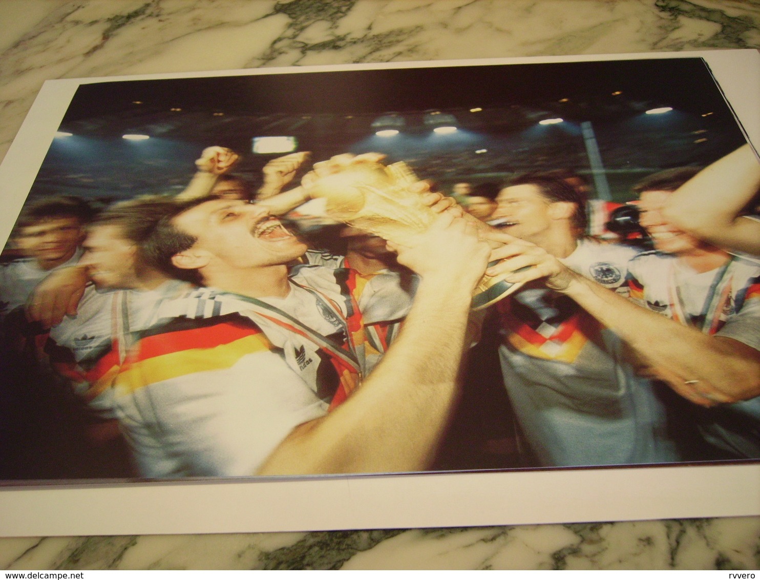 PHOTO COUPE DU MONDE ALLEMAGNE REMPORTE 1990 - Altri & Non Classificati