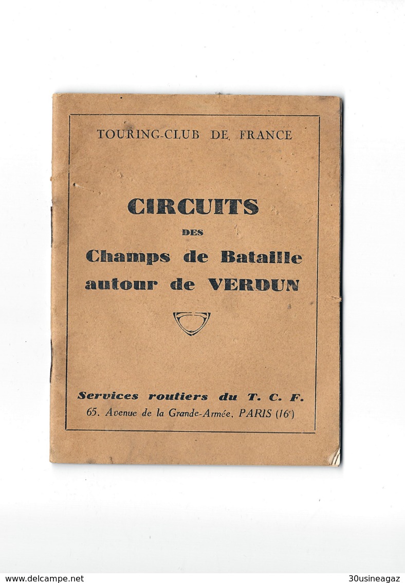 CPA Circuits Champs De Bataille Autour De Verdun  Pub Antar Brochure Fascicule - Tourisme