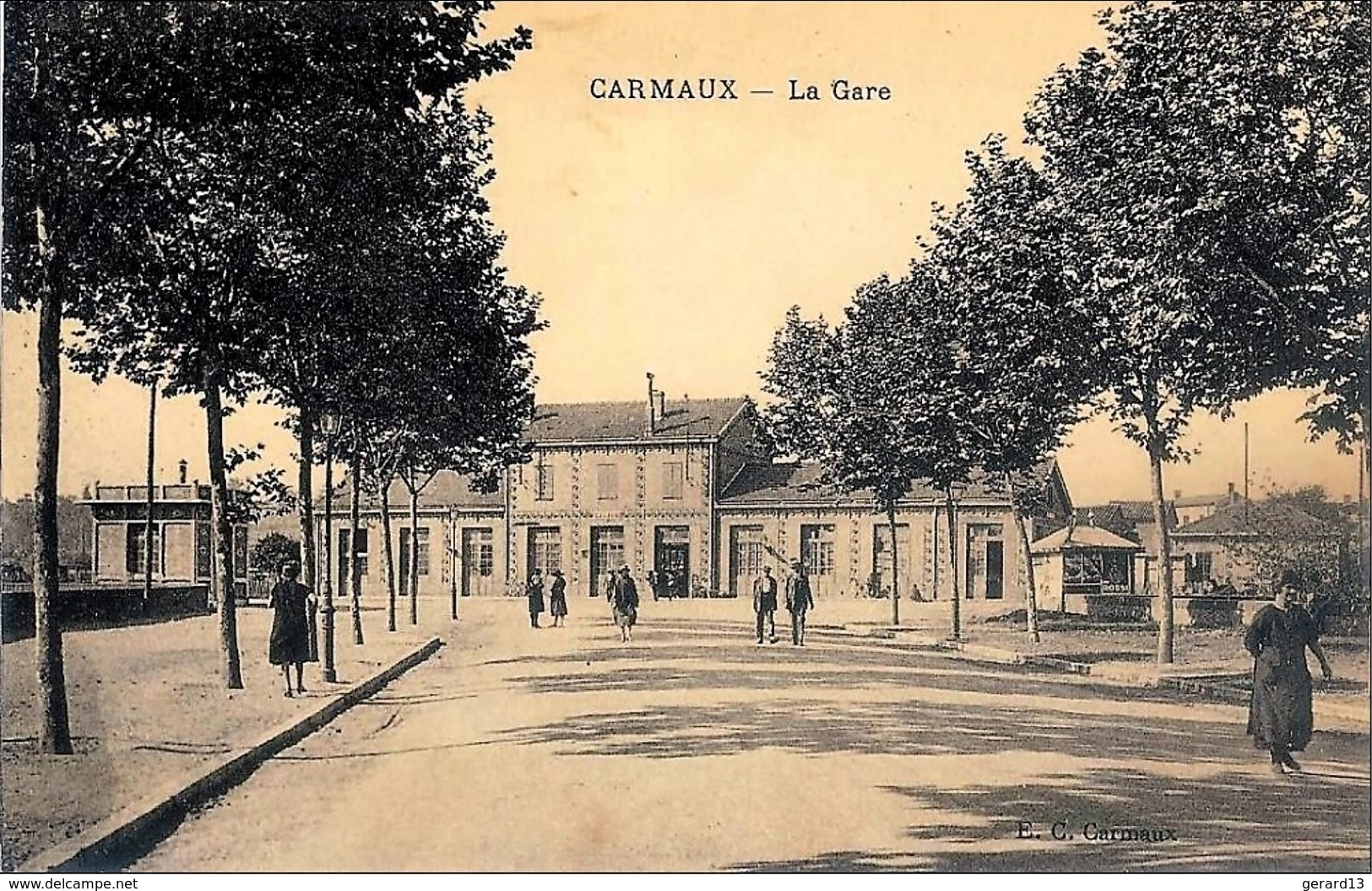 81 CARMAUX Extérieur De La Gare 1929 - Carmaux