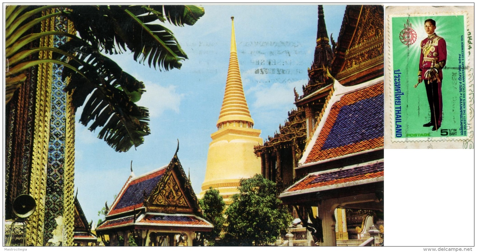 THAILAND  TAILANDIA  BANGKOK  Main Bigh Chedee At Wat Phra Keo  Nice Stamp - Thaïlande