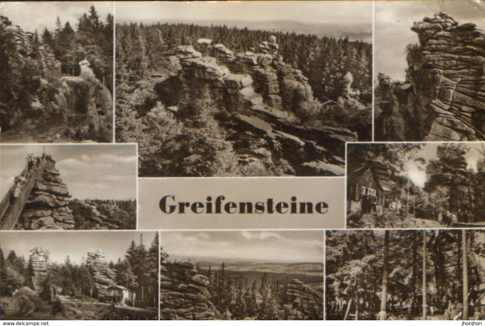 Germany - Postcard Circulated In 1983 - Greifensteine - Collage Of Images - 2/scan - Ehrenfriedersdorf