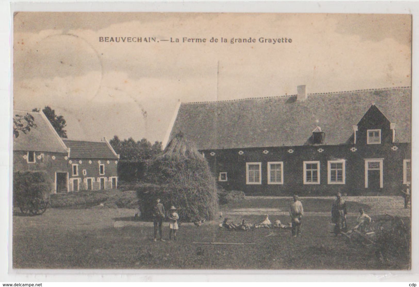 Cpa  Beauvechain  Ferme  1925 - Beauvechain