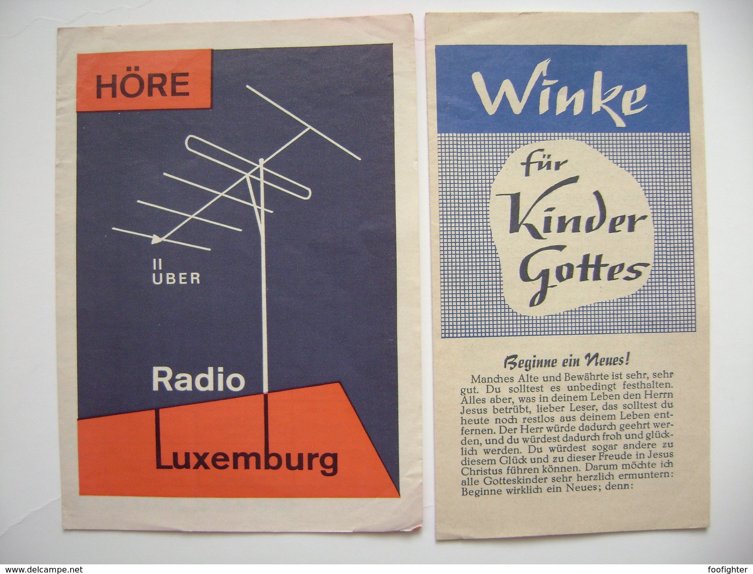 Höre über RADIO LUXEMBURG - Winke Für Kinder Gottes - Rundfunkplan Januar 1971, Missionwerk - Sonstige & Ohne Zuordnung