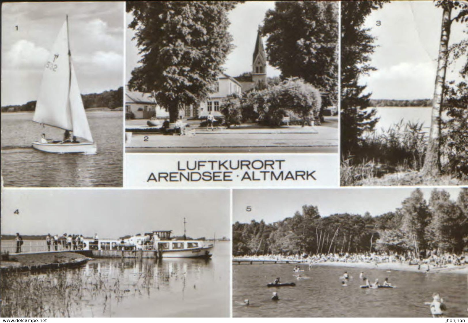 Germany - Postcard Circulated In 1980 - Arendsee,Altmark - Collage Of Images - 2/scan - Osterburg