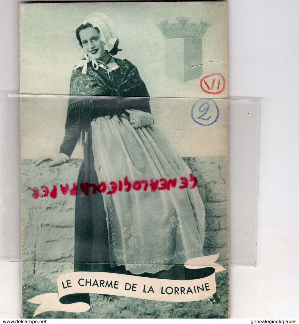 57- METZ- RARE DEPLIANT TOURISTIQUE-LORRAINE-FORBACH-SARREBOURG-JOUY-THIONVILLE-DIEUZE-GORZE-SIERCK-DABO-SARREGUEMINES- - Dépliants Touristiques