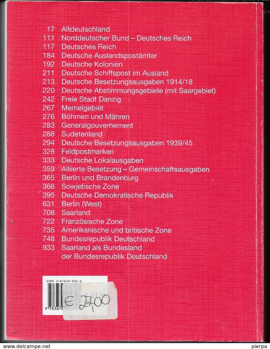 CATALOGO MICHEL - GERMANIA - EDIZIONE A COLORI 2002/2003 - USATO OTTIMO STATO - Germania