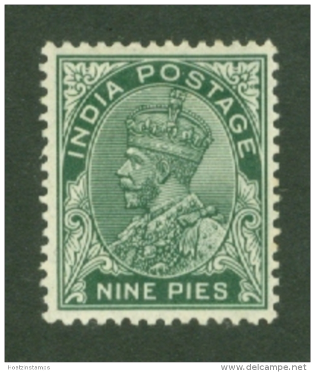 India: 1932/36   KGV      SG233    9p   [Litho]    MH - 1911-35 King George V