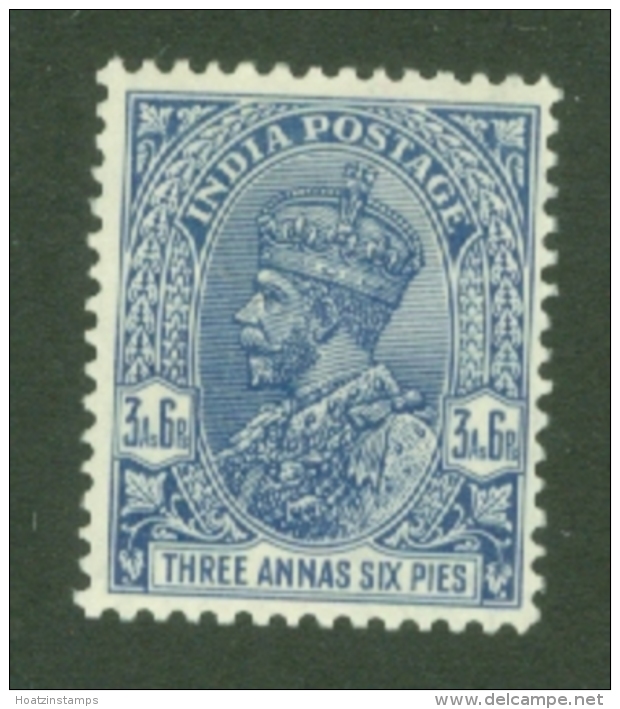 India: 1932/36   KGV      SG238w    3a 6p  [Wmk Inverted]   MH - 1911-35 King George V