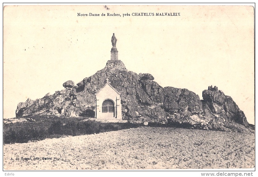 ***  23  ***  CHATELUS MALVALEIX  Notre Dame Des Roches  TB  Voyagé - Chatelus Malvaleix