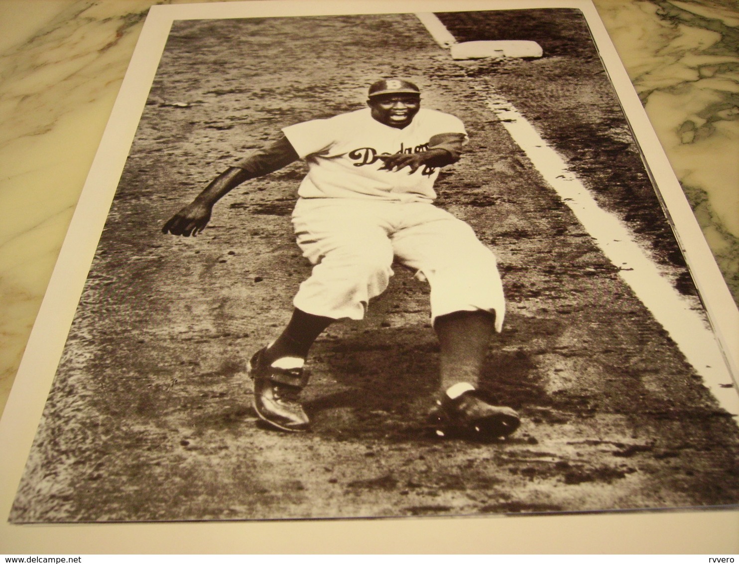 PHOTOGRAPHIE JACKIE ROBINSON LES WORLD SERIES 1955 - Other & Unclassified