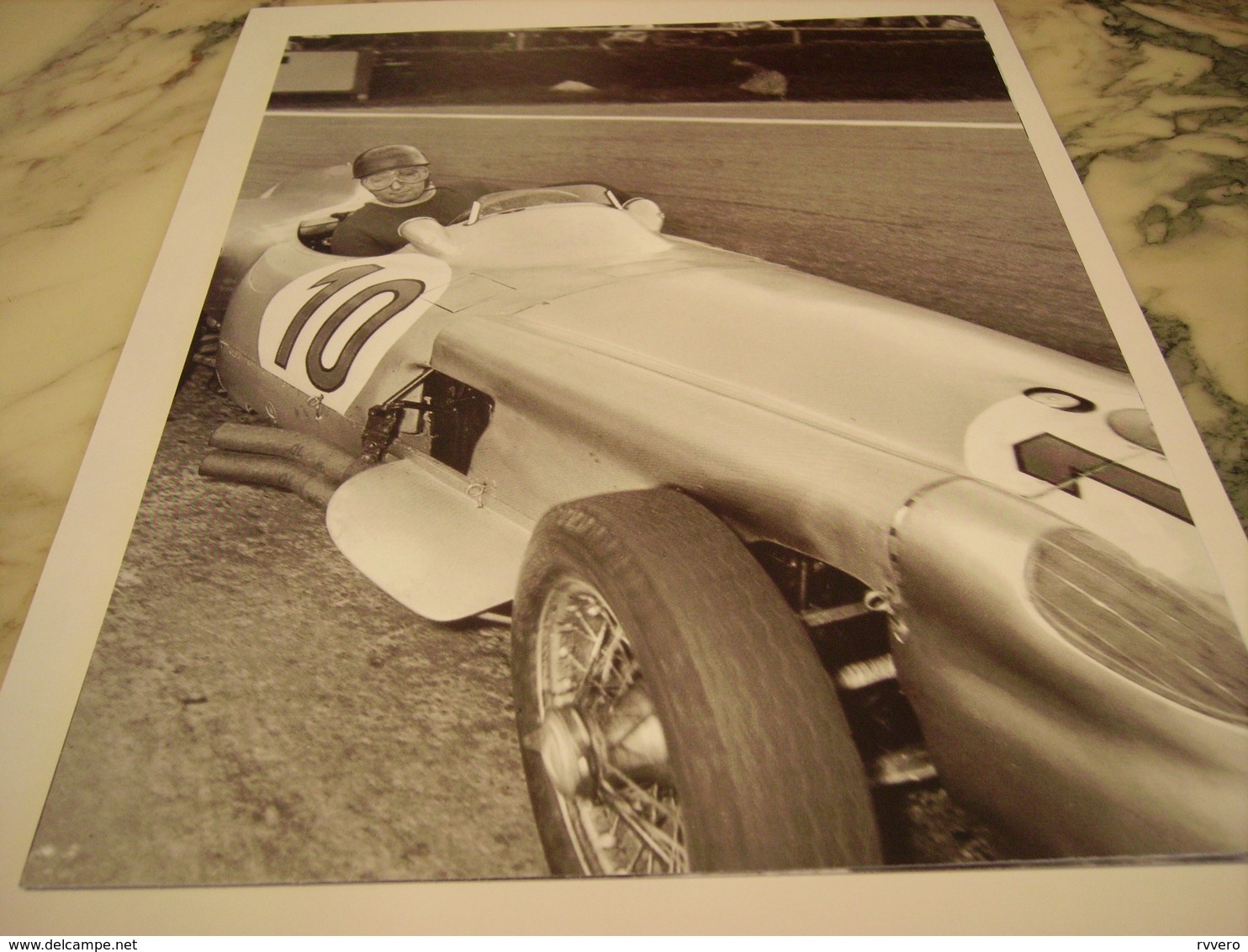 PHOTO FANGIO GRAND PRIX  DE BELGIQUE 1955 - Other & Unclassified