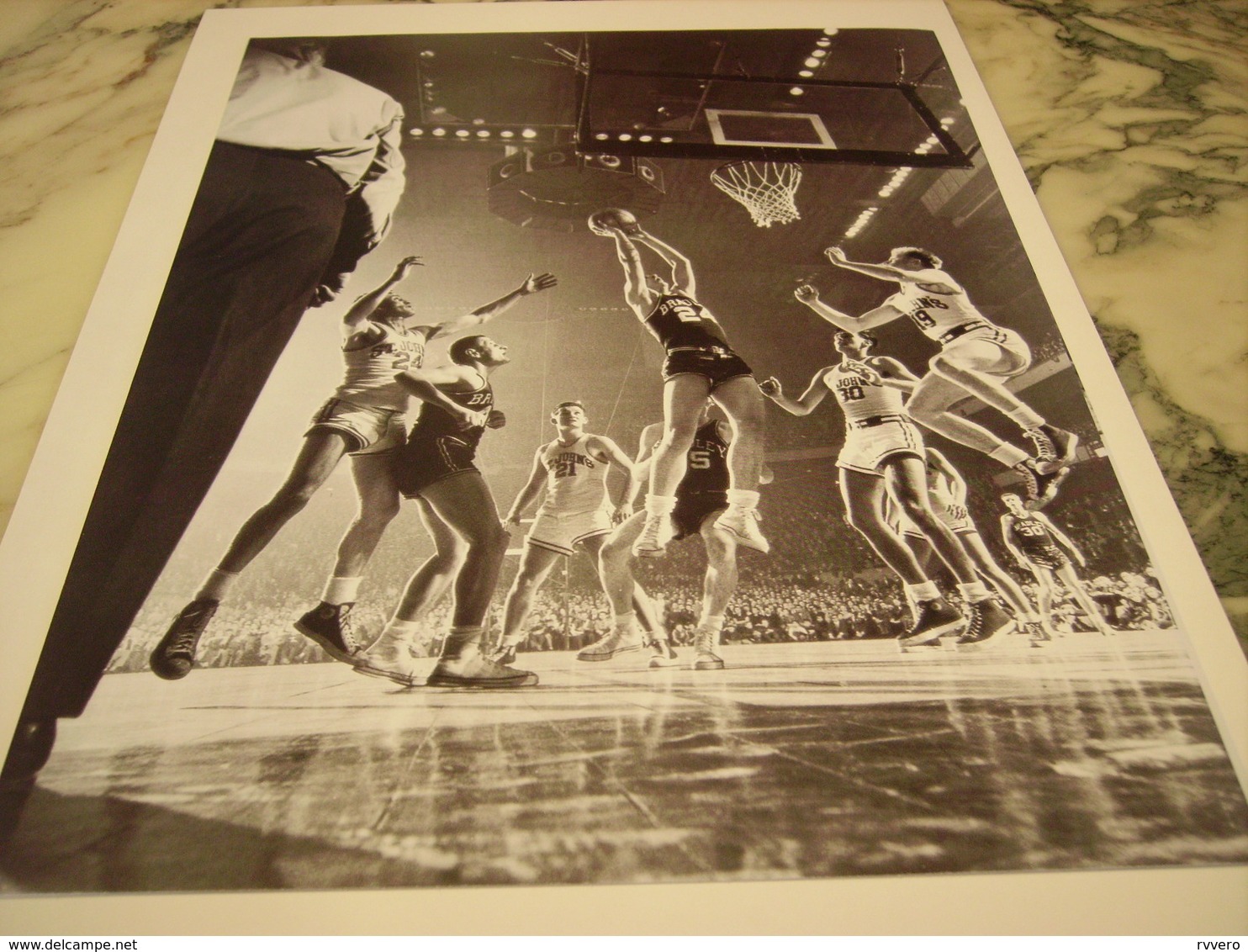 PHOTOGRAPHIE BASKET UNIVERSITAIRE ST JOHN S VAINQUEUR DE BRADLEY 1951 - Other & Unclassified