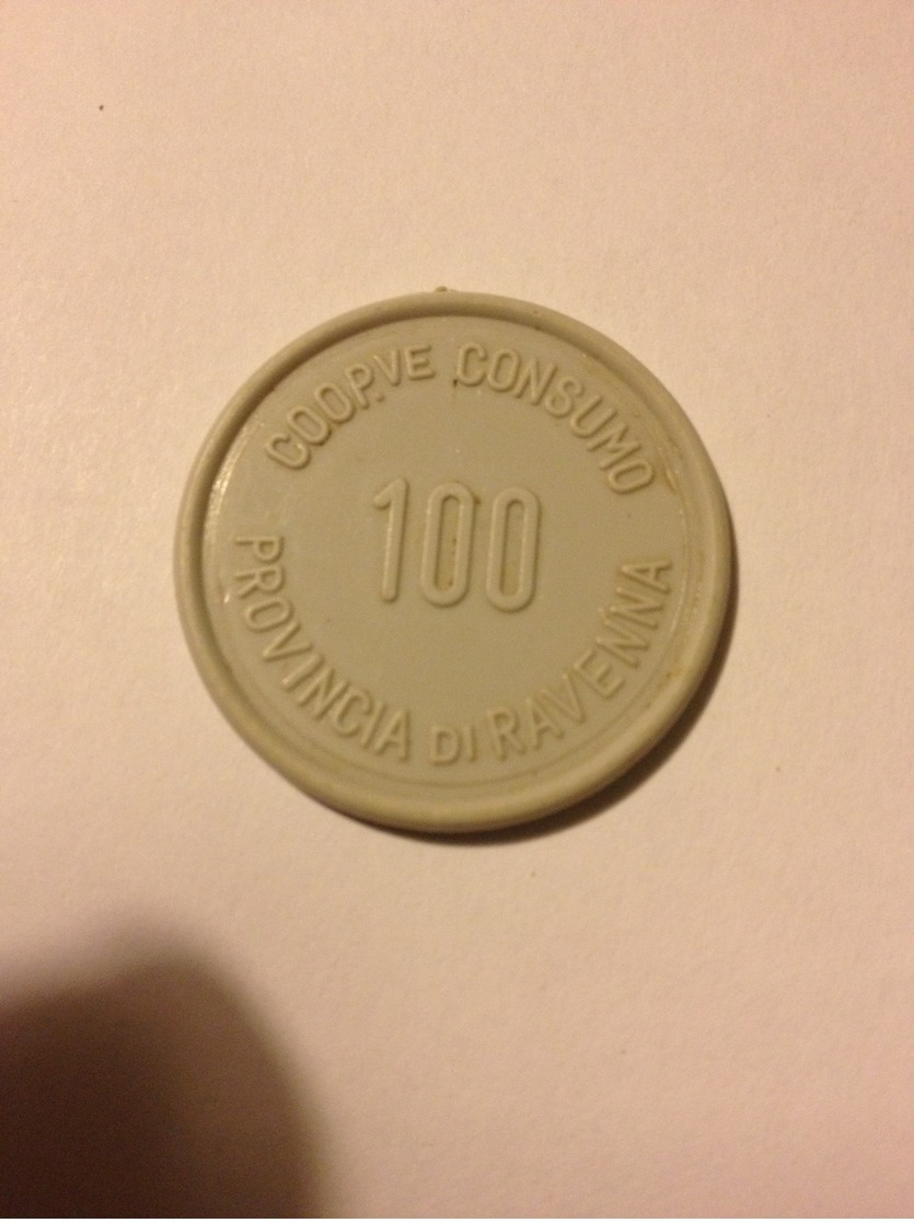 TOKEN JETON GETTONE SUPERMERCATO COOPERATIVA CONSUMO RAVENNA 100 LIRE - Monetary/Of Necessity