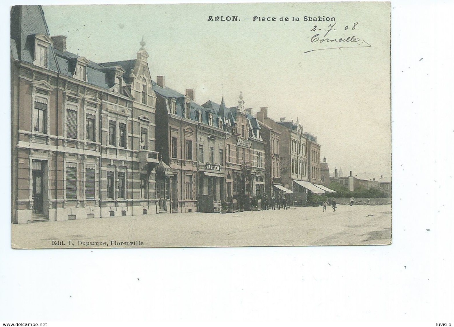 Arlon Place De La Station ( Duparque Florenville - Carte Couleur ) - Arlon