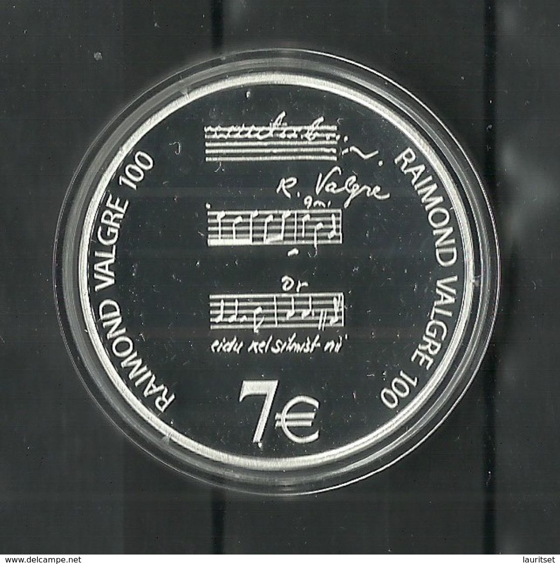 ESTLAND Estonia 2013 Silver Coin Silbermünze Raimond Valgre - Estonia