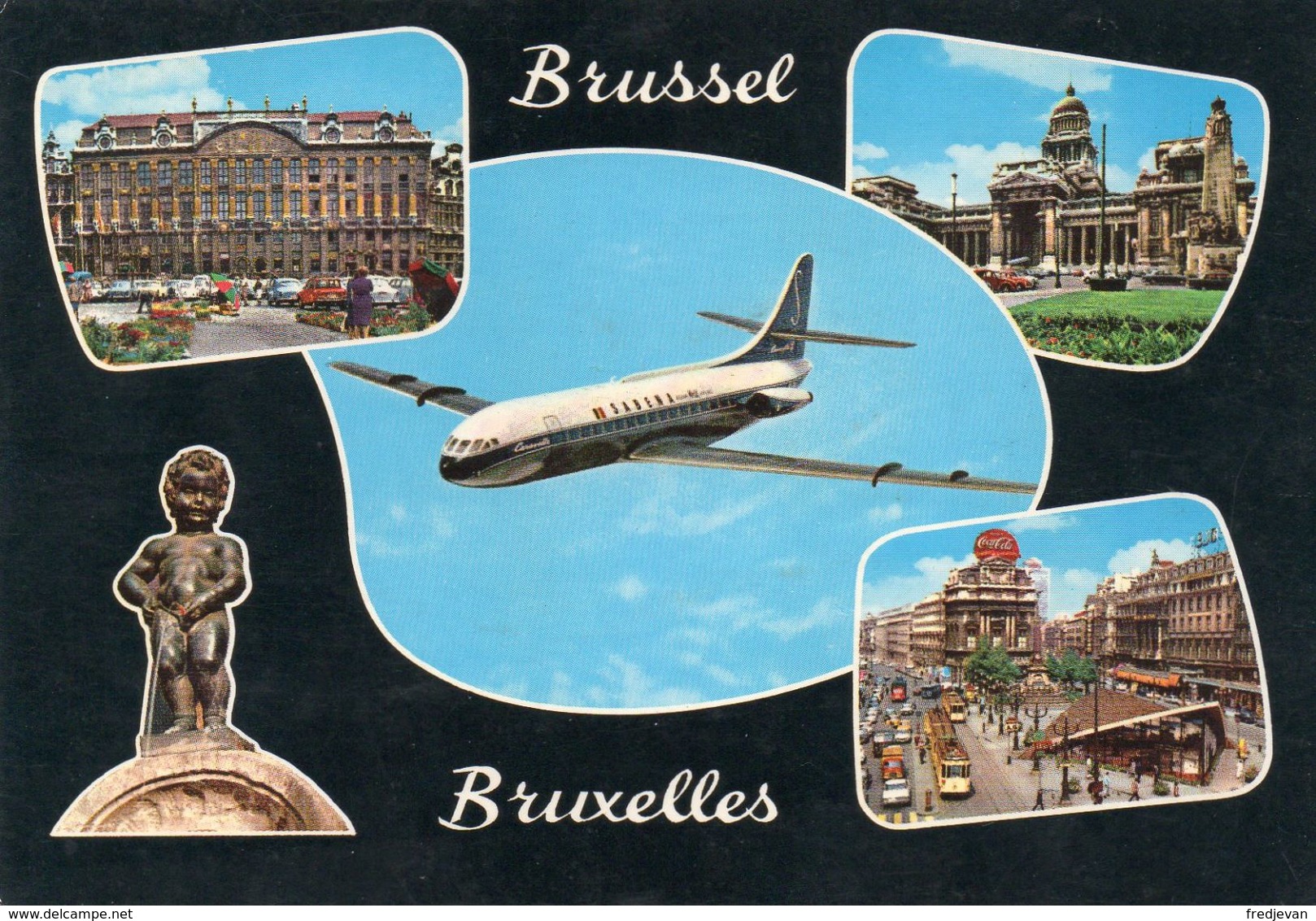 Groeten Uit Brussel Met Sabena Vliegtuig - Brüsseler Flughafen