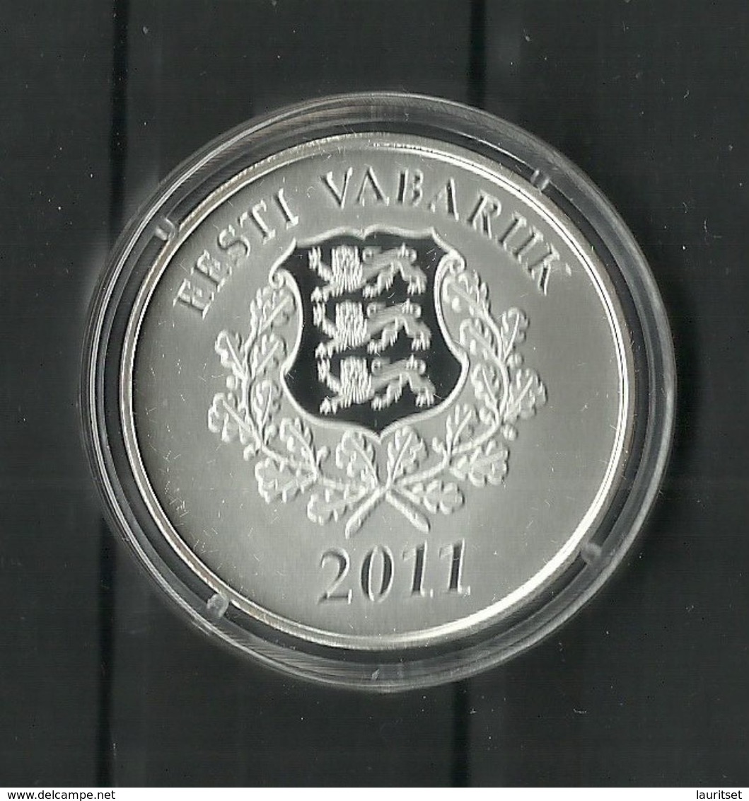 ESTLAND Estonia 2011 Silver Coin Silbermünze Zukunft Estlands - Estonia