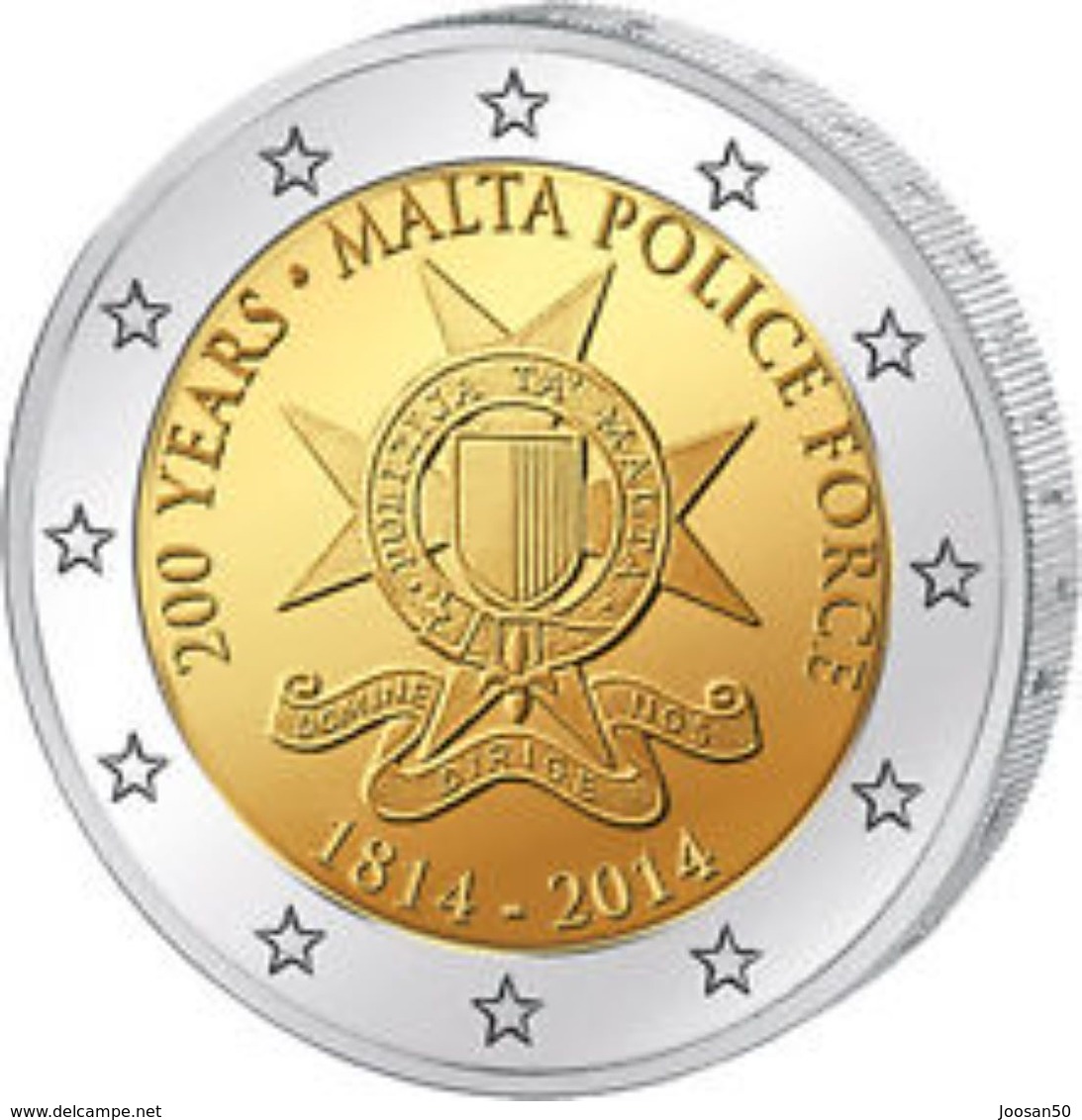 2 € Commémorative Malte 2014 Police- UNC - Malte