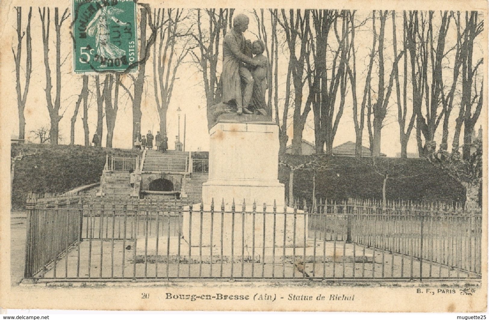 CPA De Bourg En Bresse ( Ain )  Statue De Bichat - Autres & Non Classés