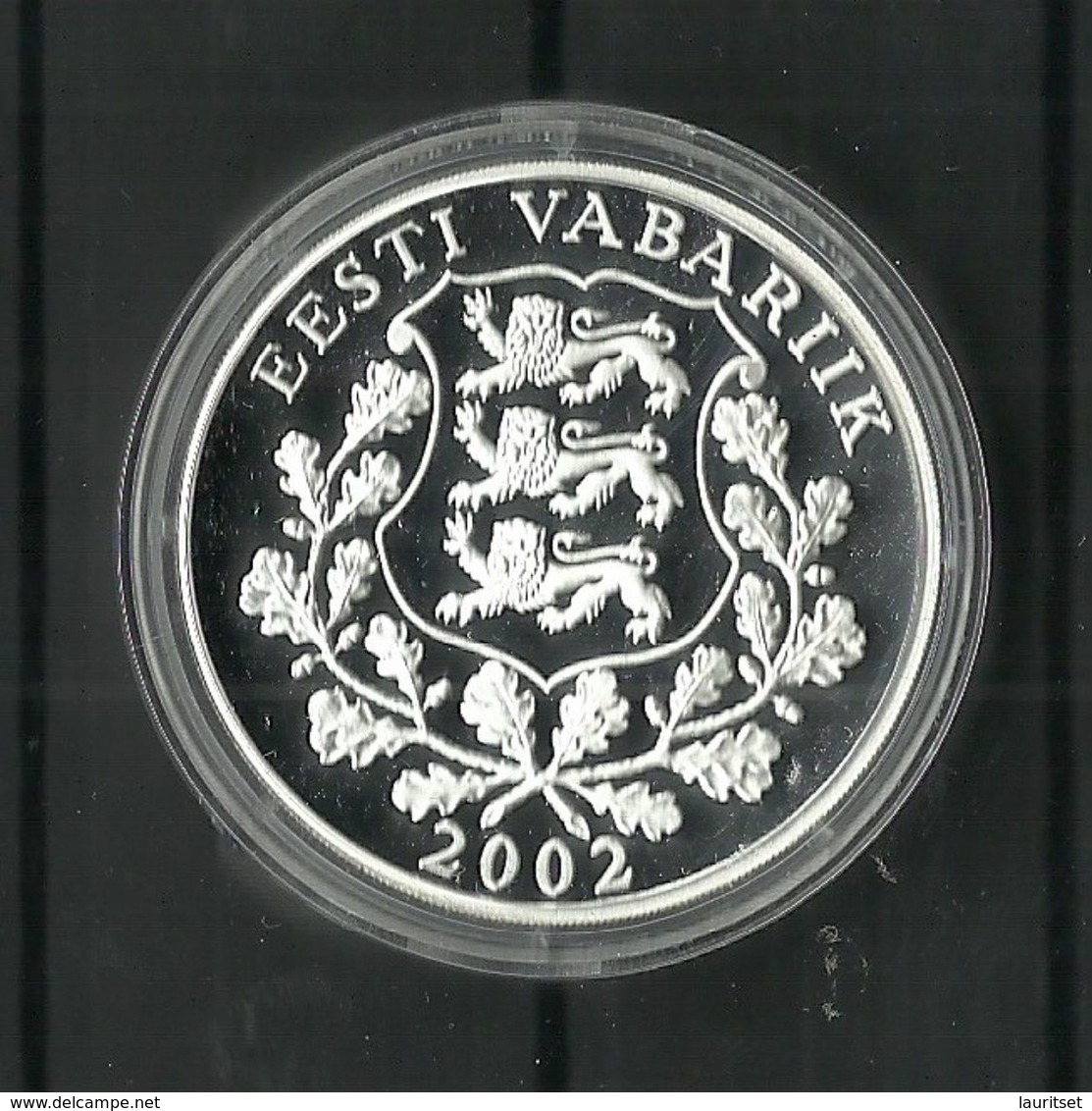 ESTLAND Estonia 2002 Silver Coin Silbermünze University Tartu Universität Dorpat - Estonie