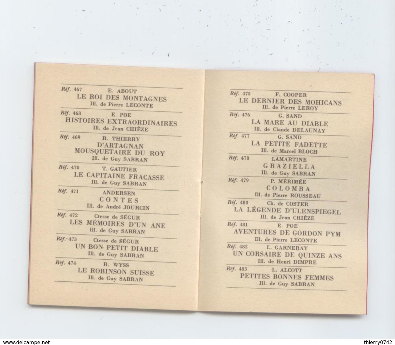 SUPERBE CALENDRIER 1951 LIBRAIRIE HACHETTE ST ETIENNE LOIRE BIBLIOTHEQUE ROUGE ET OR ETAT PARFAIT COLLECTOR