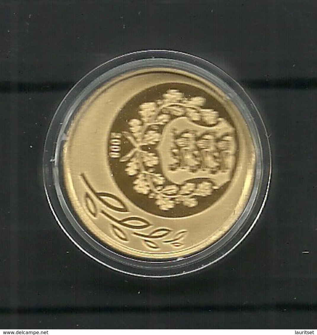 ESTLAND Estonia 1998 Gold Coin Goldmünze Windmühle 90. Jahrstag Der Republik - Estonia