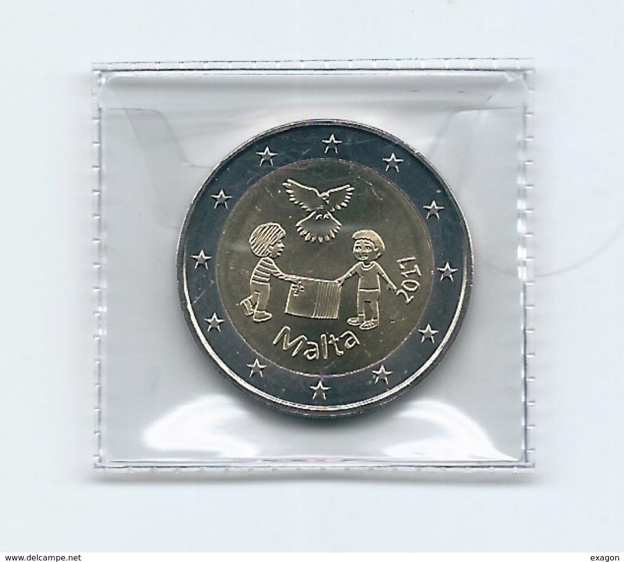 2  EURO -  Commemorativi  - MALTA - Bambini Con Solidarietà - Anno 2017. - Malta