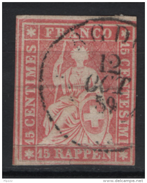 Svizzera  1854 Unif. 28 O/Used F - Used Stamps
