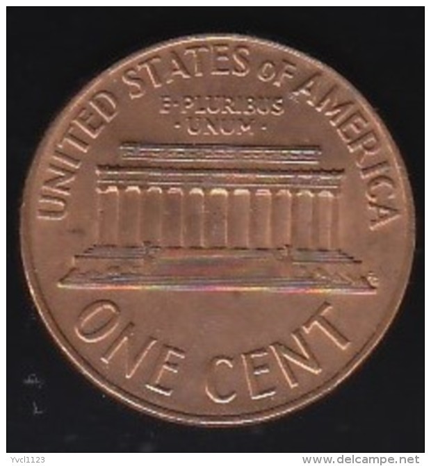 USA - 1&cent; 1966 Circulating Coin - 1959-…: Lincoln, Memorial Reverse