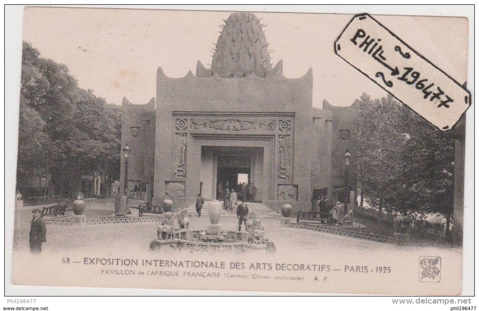 75 Paris - Cpa / Exposition Des Arts Décoratifs - 1925. - Pavillon De L'Afrique Française. Non Circulé. - Mostre