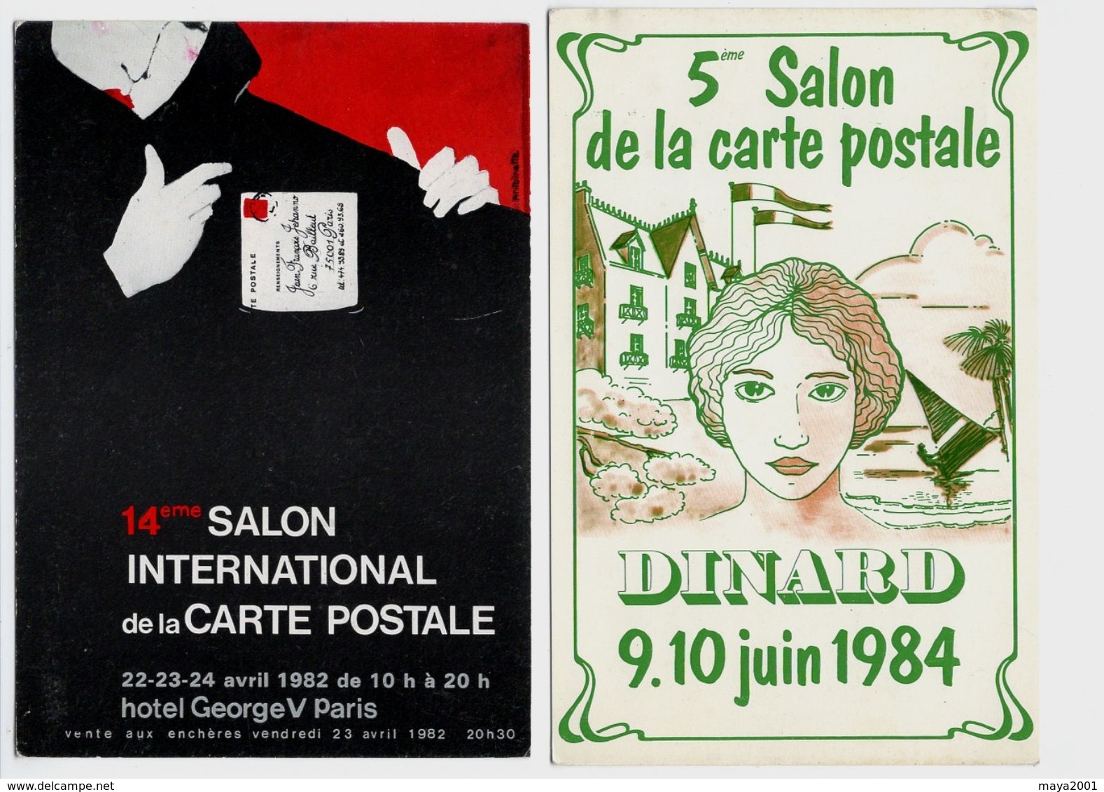 LOT  DE 40 CARTES  POSTALES    SALON  DE  CARTES  POSTALES  N39