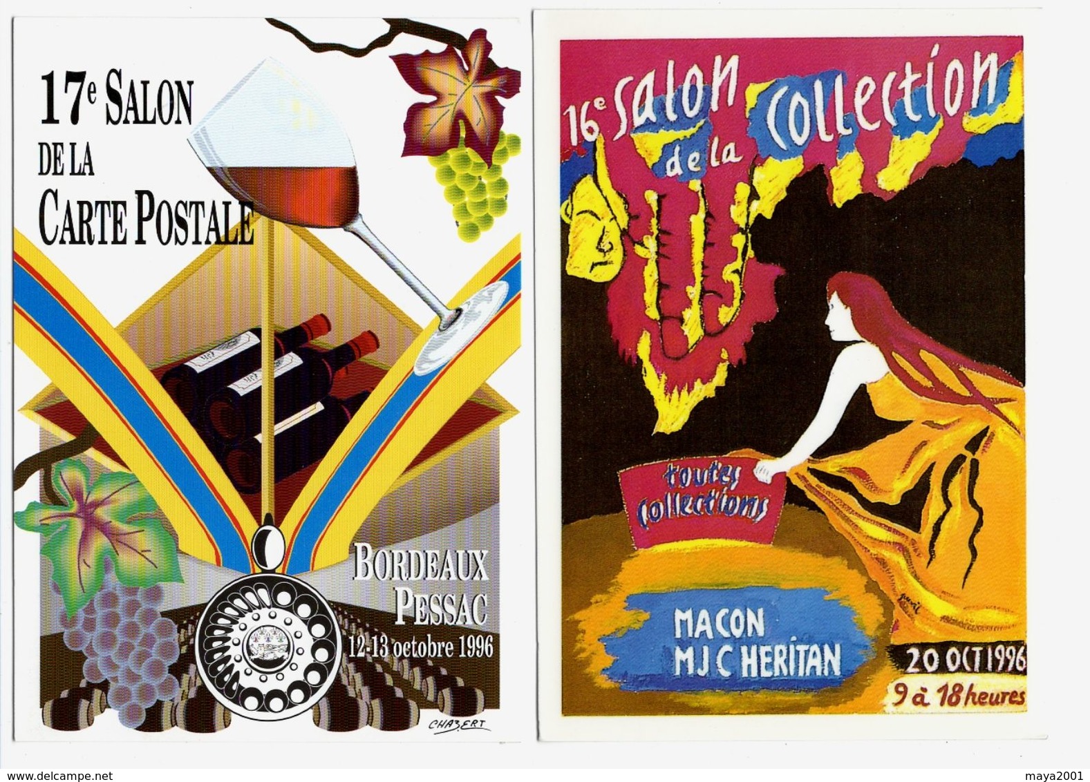 LOT  DE 40 CARTES  POSTALES    SALON  DE  CARTES  POSTALES  N39