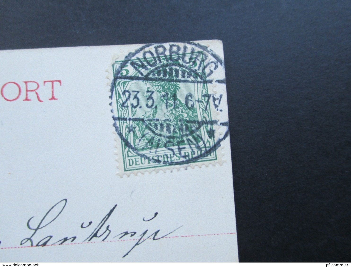 DR Nordschleswig / Dänemark 1911 AK Assens. Udsigt Fra Spadserestien. Stempel Norburg (Alsen) Pöhl - Dänemark