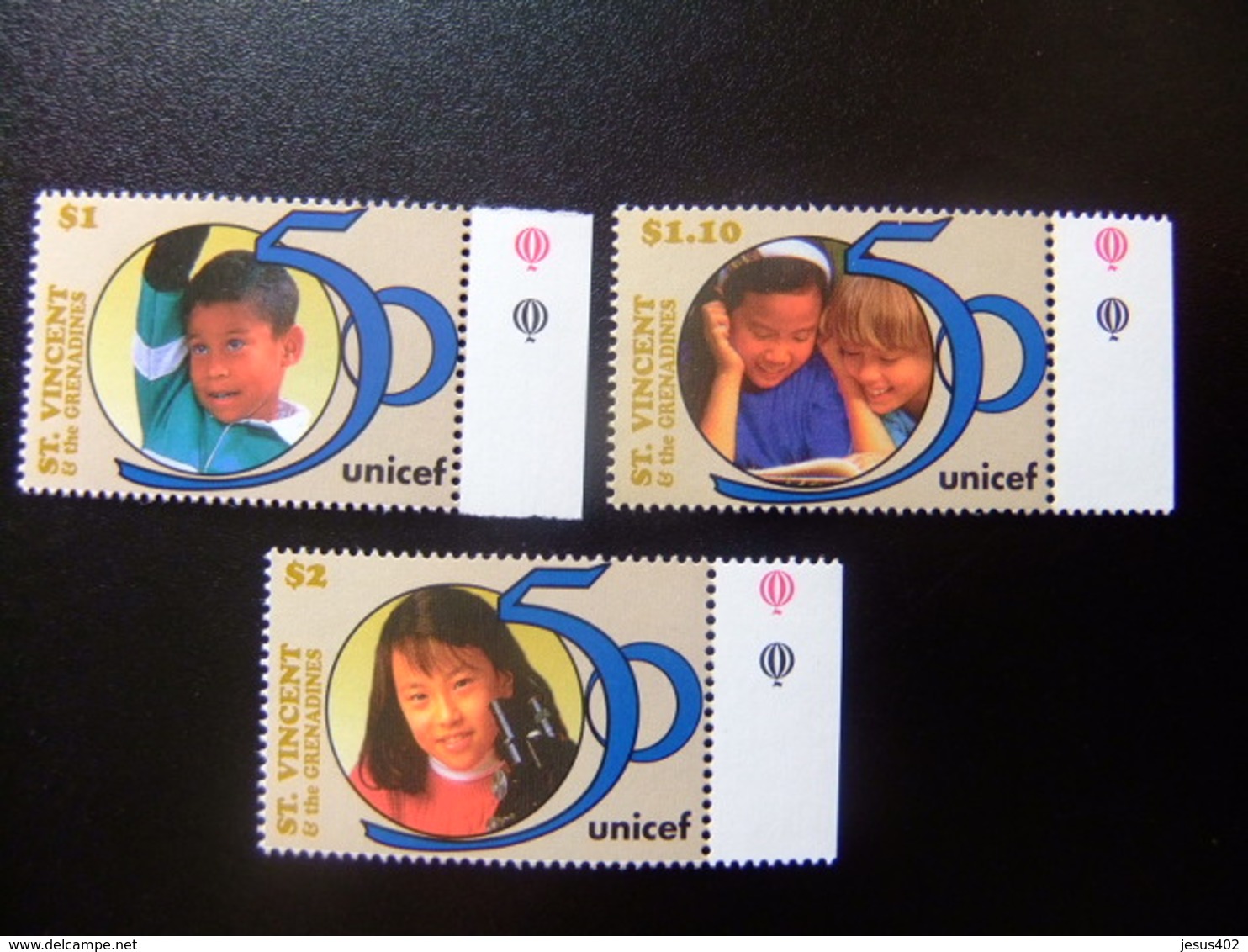 ST. VINCENT The GRENADINES 1996 CINCUENTENARIO De UNICEF Yvert  2824 / 2826 ** MNH - St.Vincent Y Las Granadinas