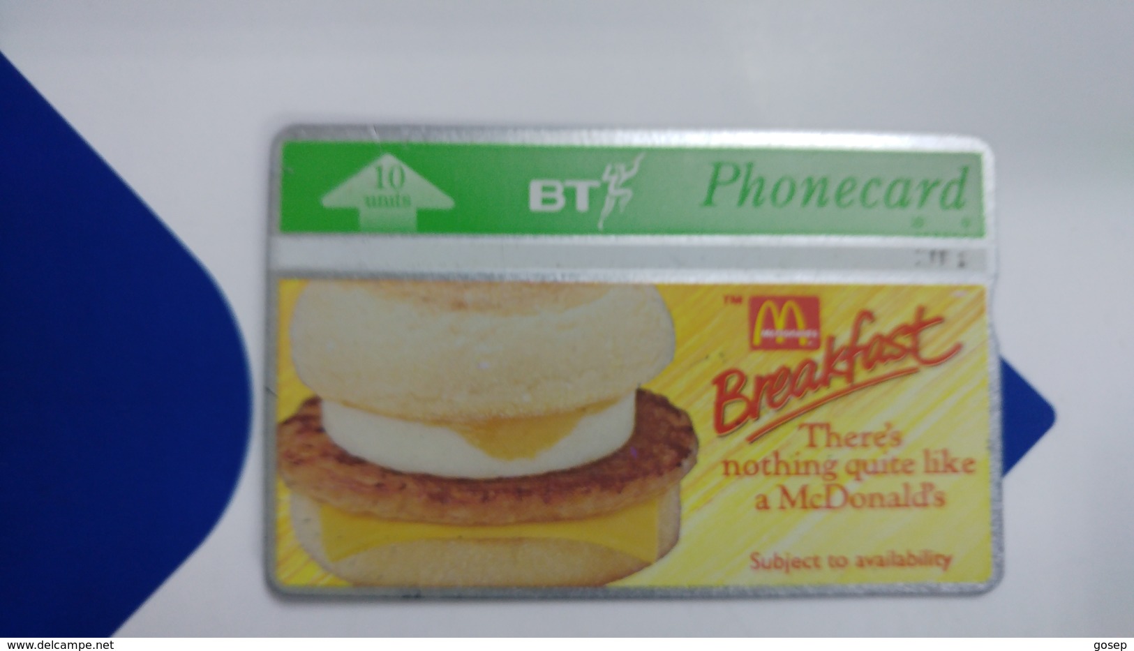 United Kingdom-(bta065)-mcdonalds(4)-sausage & Egg-(10units)-(368b)-price Cataloge3.00£-card+1card Prepiad Free - BT Edición Publicitaria