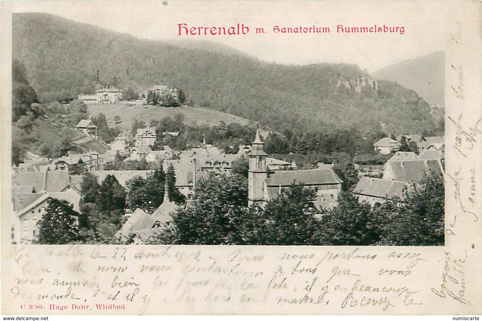 Cpa Précurseur - HERRENALB M. Sanatorium Hummelsburg - Bad Herrenalb