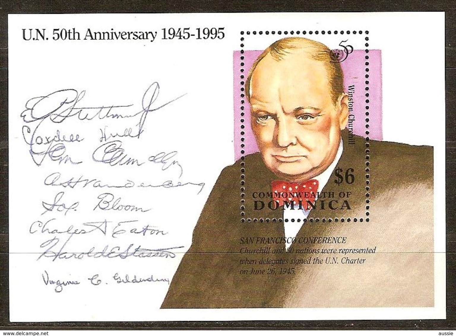 Dominique Dominica Yvertn° Bloc 291 ***  MNH Cote 50 FF Winston Churchill - Dominique (1978-...)