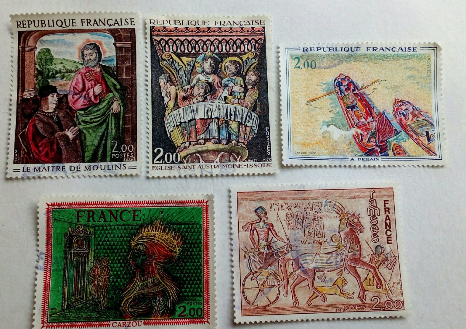 5 Timbres,stamps De France.used - Autres & Non Classés