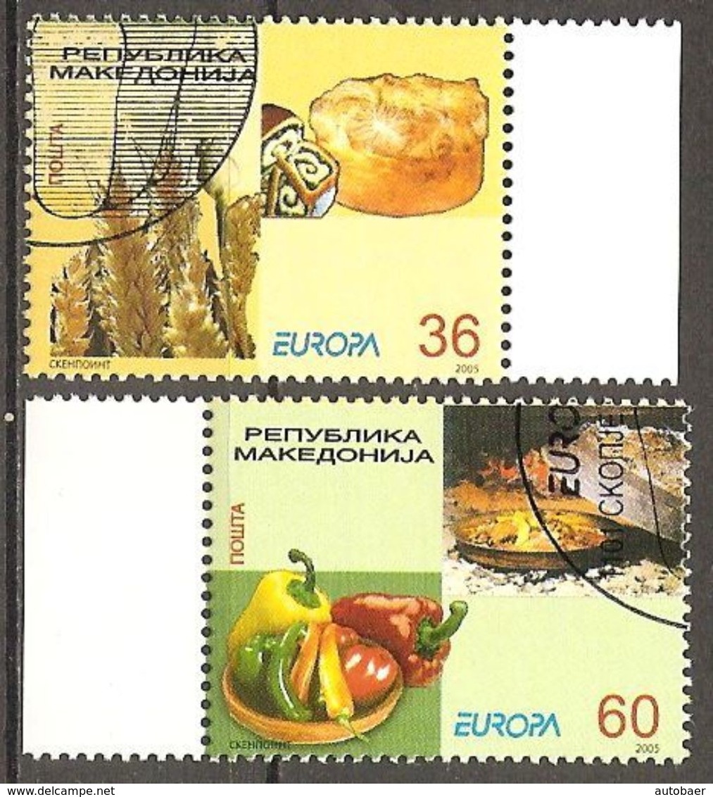 Macedonia Makedonia Makedonija Makedonien Makedonie Mazedonien 2005 Europa Cept Michel 348-9 Used Obliteré Gestempelt Oo - 2005