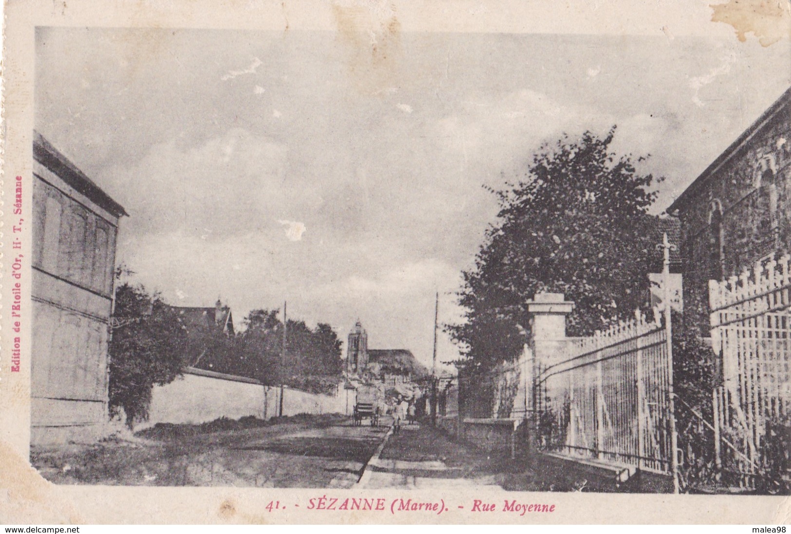 SEZANNE ,,,,,RUE  MOYENNE ,,,,,ANIMEE,,,,,VOYAGE,,, ,, - Sezanne