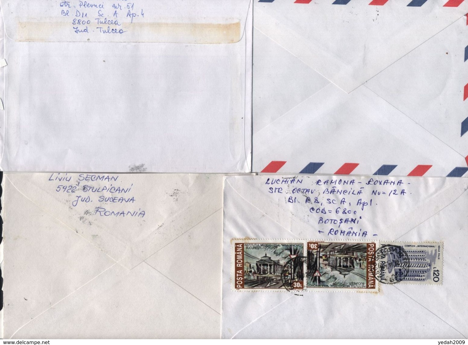 Romania 4 AIRMAIL COVERS TO Germany - Cartas & Documentos