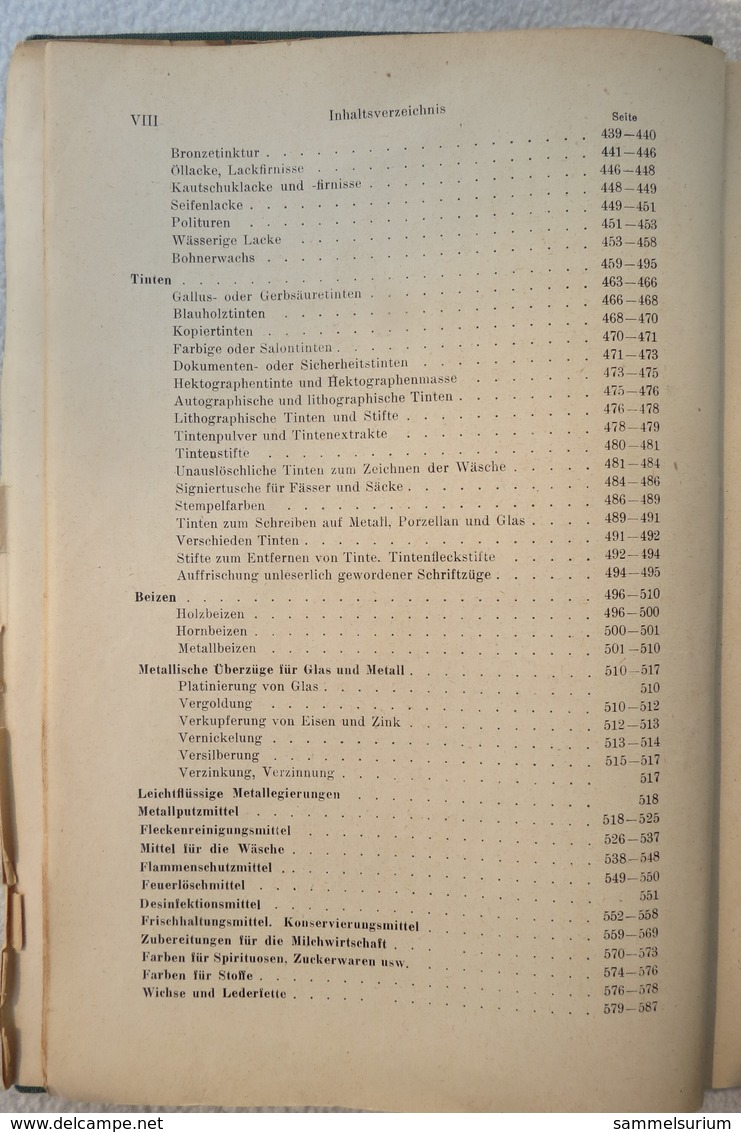 Buchheister/Ottersbach "Vorschriftenbuch Für Drogisten" Herstellung Der Gebräuchlichen Verkaufsartikel Von 1949 - Medizin & Gesundheit