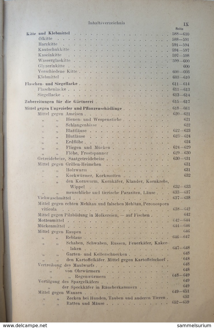 Buchheister/Ottersbach "Vorschriftenbuch für Drogisten" Herstellung der gebräuchlichen Verkaufsartikel von 1949