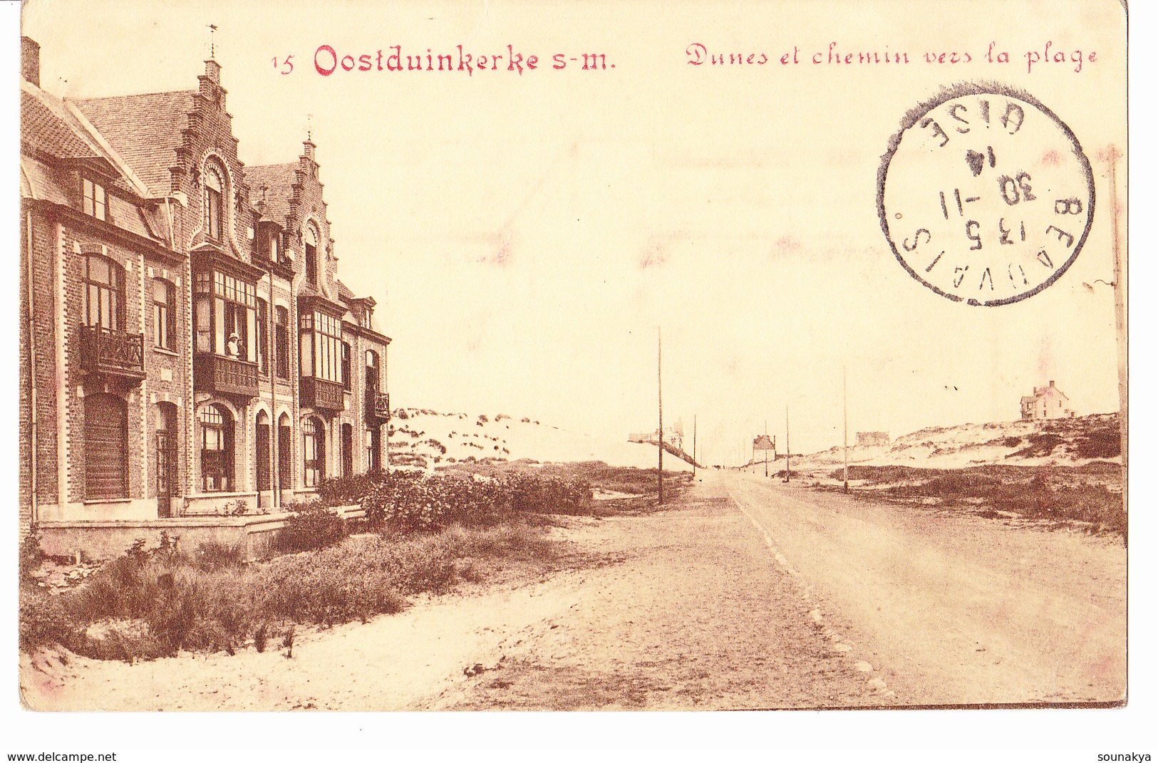 - OOSTDUINKERKE S-m.// Dunes Et Chemin Vers La Plage// ANNEE 1914 - Koksijde