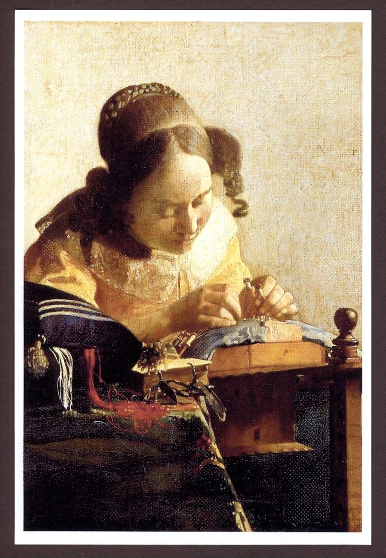 China - Lacemaker Painting, Dentellière, Vermeer, Private Issue - Textile