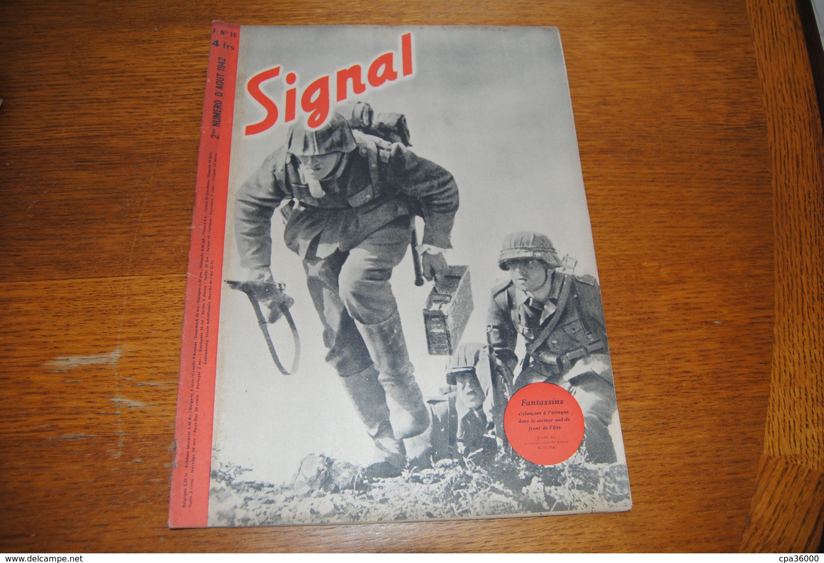 Revue SIGNAL 1942 N° 16  Militaria Guerre WWII - Autres & Non Classés