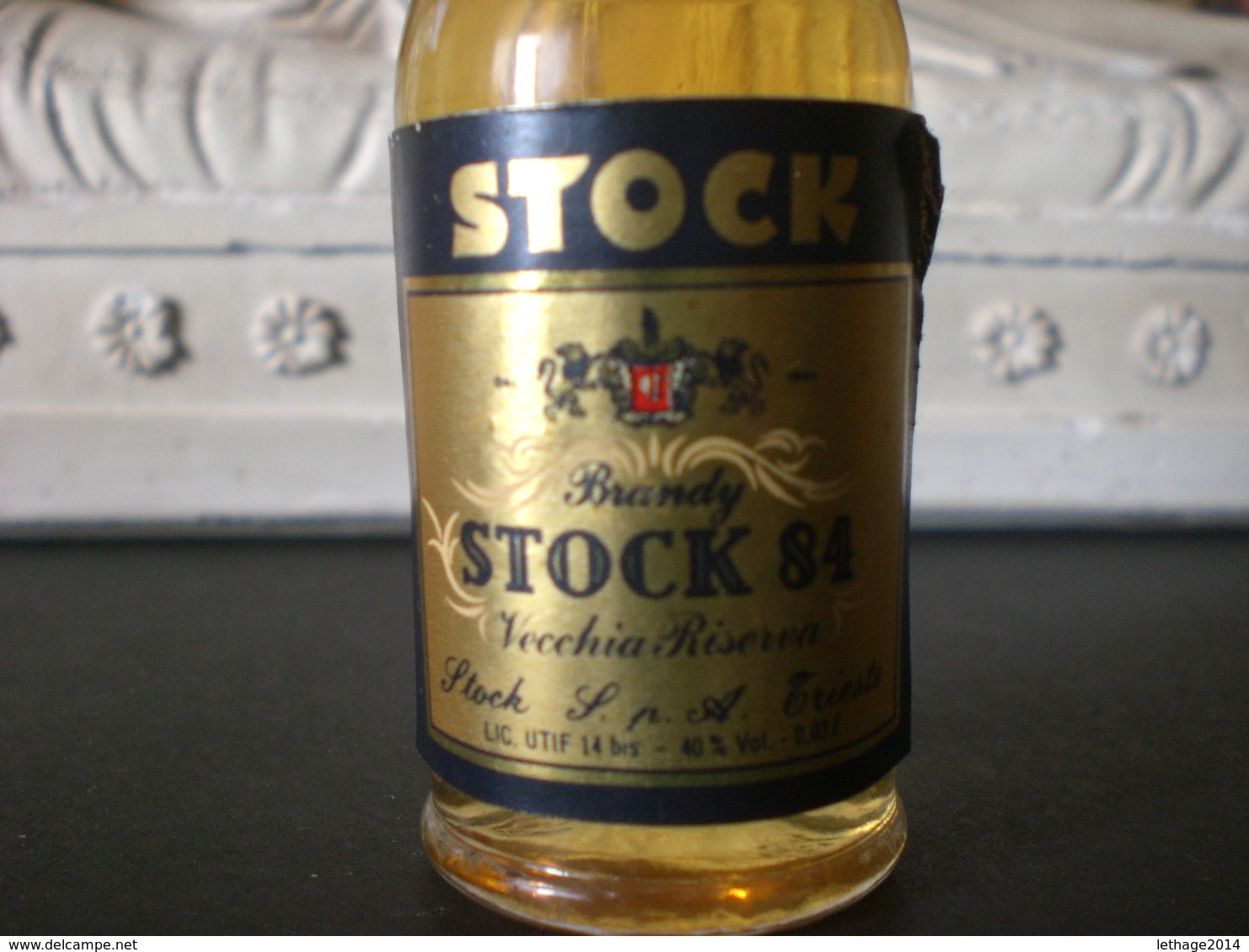 STOCK 84 BOTTIGLIA MIGNON BRANDY VINTAGE SIGILLATA - Miniaturflaschen